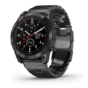 Смарт-годинник Garmin Fenix 7X Pro Sapphire Solar (010-02778-30) Carbon Gray DLC Tit. with Vented Tit. Bracelet