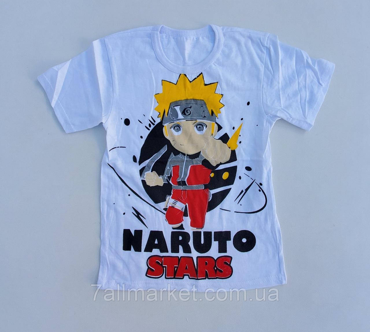 Футболка дитяча стильна з принтом NARUTO на хлопчика р-ри 30-38 "MARI" купити гуртом в Одесі на 7 км