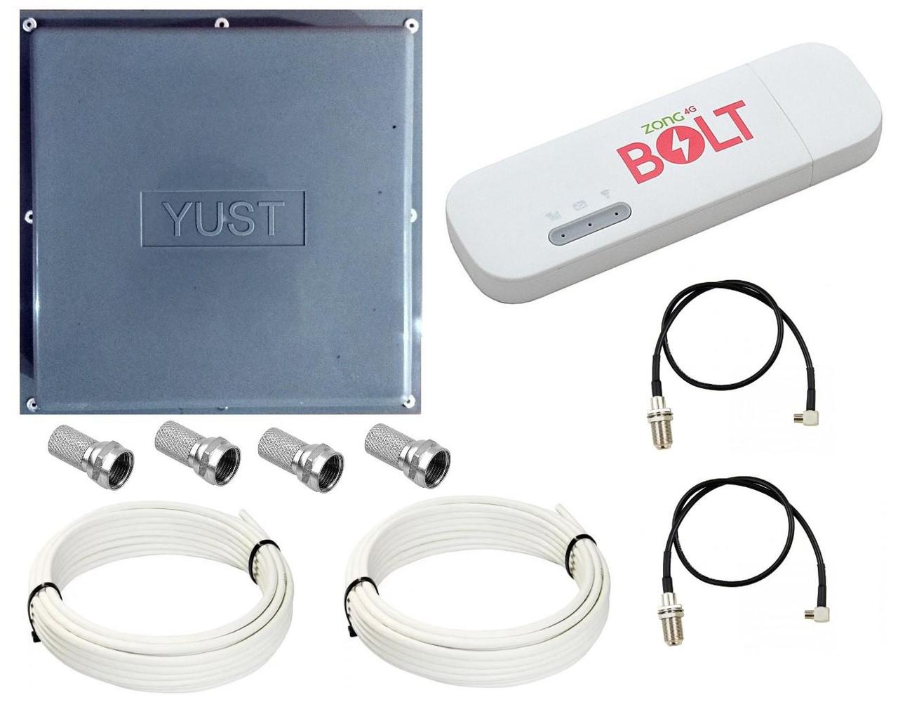 Комплект 3G 4G LTE WiFi модем Bolt E8372h-153 с панельной антенной YUST MIMO 17 дБи для всех операторов - фото 1 - id-p1739710732