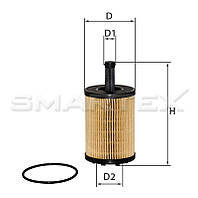 Фильтр масляный AUDI, SEAT, SKODA , VW JEEP DODGE (OE 650/1 / WL7296 / OX 188D / HU 719/7 x)