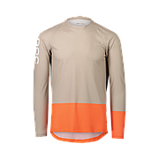 Джерсі чоловіче з довгим рукавом POC MTB Pure LS Jersey, Light Sandstone Beige/Zink Orange, XL (PC 528448516XLG1)