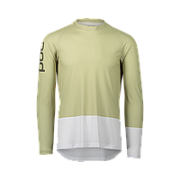 Джерси мужское с длинным рукавом POC MTB Pure LS Jersey, Prehnite Green/Hydrogen White, S (PC 528441458SML1)