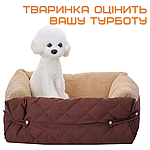 Розкладна Лежанка Ліжко 3в1 Для Собак та Котів Великий Лежак Для Тварин зі Знімною Подушкою Zmaker, фото 3