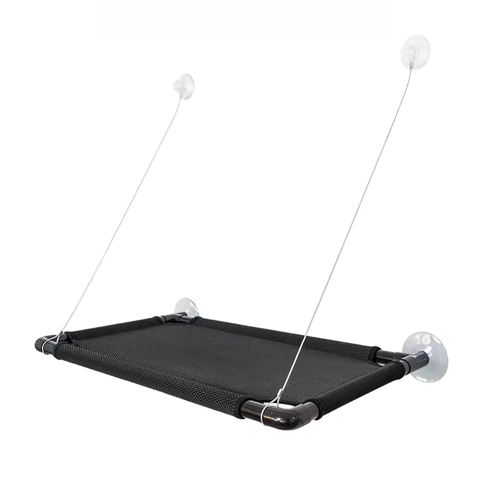 Підвісна Лежанка Для Котів та Собак Великий Гамак на Вікно з Присосками для Тварин до 25 кг 67 см, фото 1