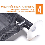 Підвісний Гамак Для Котів Лежанка на Вікно з Присосками для Тварин до 10 кг 48 см, фото 6