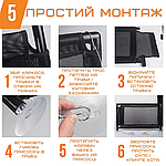 Підвісна Лежанка Для Котів та Собак Великий Гамак на Вікно з Присосками для Тварин до 25 кг 67 см, фото 7