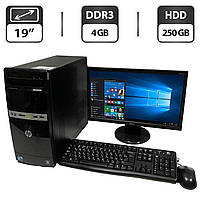 ПК+Монітор HP 500B MT/ Pentium E5800/ 4 GB RAM/ 250 GB HDD/ + Б-клас Acer V193HQV 19" 1366x768