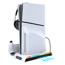Док-станція iPega PS5 Slim RGB Lights Multi functional charge stand PG-P5S006