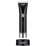 Бездротова професійна машинка для стриження волосся VGR (довжина стриження 0.8 — 12 мм, 5 Вт) MS-10, фото 4