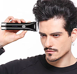 Бездротова професійна машинка для стриження волосся VGR (довжина стриження 0.8 — 12 мм, 5 Вт) MS-10, фото 7