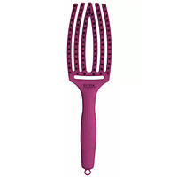 Olivia Garden Fingerbrush Boar & Nilon Medium Bright Pink Щетка для волос