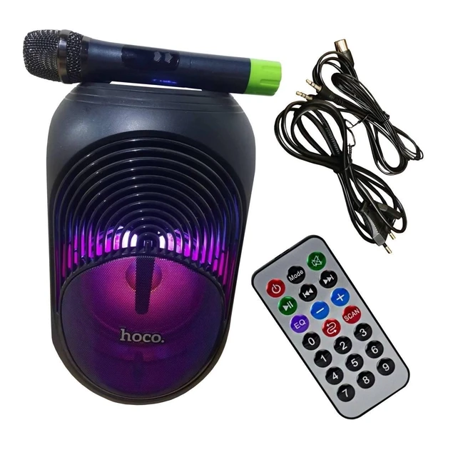 Портативна Бездротова Bluetooth Колонка Акустика з мікрофоном Hoco DS26 WIRELESS |BT5.0| AUX/FM/USB/TF/TWS/30W | Чорний