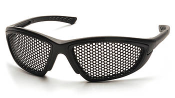 Захисні окуляри Pyramex Trifecta Perfo (black), сітчасті окуляри (перфоровані)