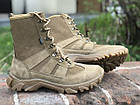 Тактичні берці літні Nubuck Перфорація Койот, фото 4
