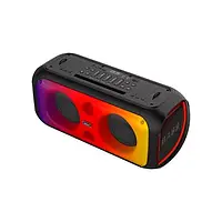 Беспроводная портативная Bluetooth колонка акустика LED BKK Караоке BT Speaker B65 |120 Вт, AUX/TF/USB Черный