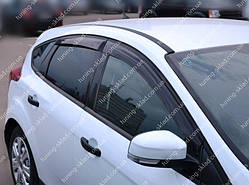 Вітровики вікон Форд Фокус 3 (дефлектори бічних вікон Ford Focus 3)
