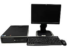 Б/в ПК+Монітор HP Compaq 6000 Elite SFF| Core2Duo E7500| 8 GB RAM| 250 GB HDD| + HP L1908w| 19" 1440x900, фото 3