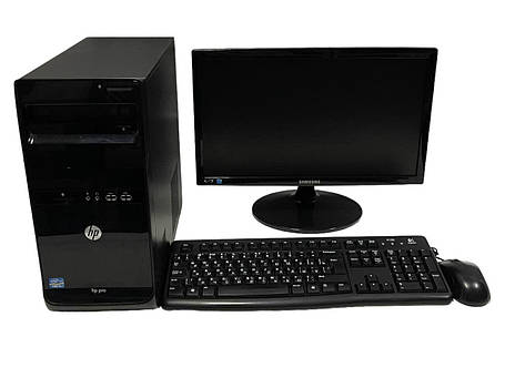 Б/в ПК+Монітор HP Pro 3500 MT| Core i5-3470| 8 GB RAM| 256 GB SSD| + Samsung S19B150N| 19" 1366x768, фото 1
