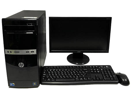 Б/в ПК+Монітор HP 500B MT| Core2Duo E7500| 4 GB RAM| 250 GB HDD| + Acer V193HQV| 19" 1366x768, фото 1