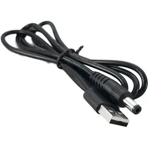 Кабель живлення для роутера Extradigital KBU1889 USB (тато)  -  DC-5.5-2.1 (тато) Black 1м