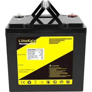 Акумулятор для ДБЖ LiitoKala 12V 120Ah LiFePO4 LCD