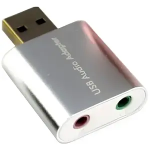 Звукова карта VALUE USB, 2 Channel mini, C-Media chip, RTL Silver