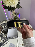 Dior D-Fence Belt Black Smooth Calfskin 100 х 3 см