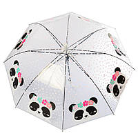 Зонтик детский в горошек MK 4145 со свистком (Белый)