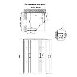 Душова кабіна Qtap Taurus CRM1011SC6 100x100 см, скло Clear 6 мм, покриття CalcLess без піддона, фото 2