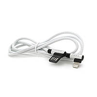 Кабель iKAKU KSC-028 JINDIAN charging data cable for iphone, Silver, длина 1м, 2.4A, BOX h