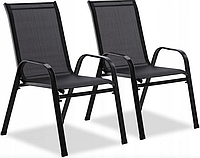 Комплект садовых стульев Chomik GARDEN LINE CORTINA черный
