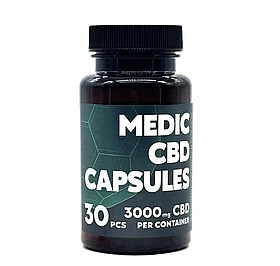 Капсули з КБД Medic Cbd Broad Spectrum 3000 мг 30 шт