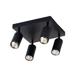 Спот  INN-23196BK чорний на 4 плафони