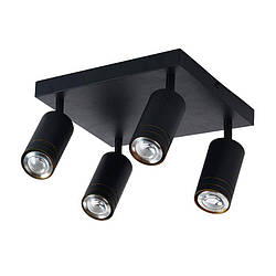 Спот  INN-23700BK чорний на 4 плафони