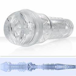 Мастурбатор анус у колбі, кібершкіра Fleshlight Ice Butt Crystal, прозорий 18+