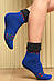 Шкарпетки жіночі махрові синього кольору з візерунком розмір 36-41 152624M, фото 2