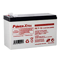 Аккумуляторная батарея AGM Power-Xtra PX7-12(28W), Gray Case, 12V 7.0Ah ( 151 х 65 х 94 (100) ) Q5 p