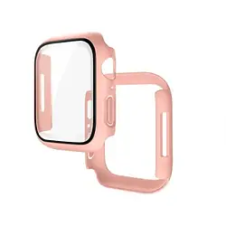 Чохол для смарт-годинника Hoco для Apple iWatch7/8 WS4 Pink Shadow 3D protective case+film (41mm)