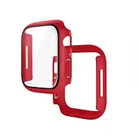 Чехол для смарт-часов Hoco для Apple iWatch7/8 WS4 Red Shadow 3D protective case+film (41mm)