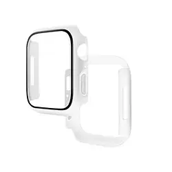 Чохол для смарт-годинника Hoco для Apple iWatch7/8 WS4 White Shadow 3D protective case+film (41mm)