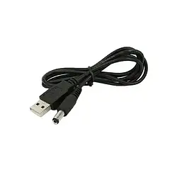 Кабель живлення для роутера Infinity USB-DC (5в) Type A (тато)  -  DC-5.5-2.1 (тато) Black