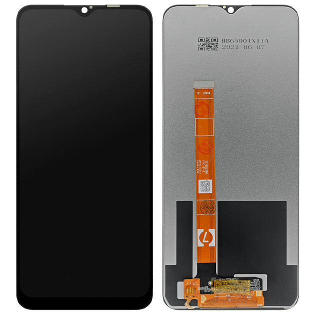 Дисплей Realme C21Y/Realme C25Y у зборі із сенсором black service pack