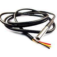Датчик температури DS18B20 під пайку, довжина кабелю 1,0м Q25 p