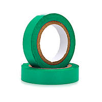 Изолента Ninja 0,15мм*15мм*10м (зеленая), диапазон рабочих температур: от - 10°С до + 80°С, высокое