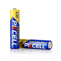 Батарейка солевая PKCELL 1.5V AAA/R03, 2 штуки в блистере цена за блистер, Q12/144 m