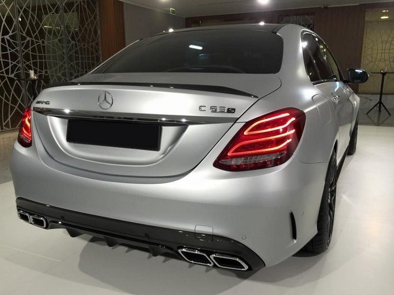 Спойлер шабля тюнінг Mercedes W205 стиль C63s AMG