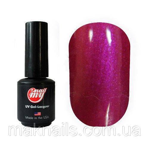 Гель-лак My Nail System № 87 темная фуксия с микроблеском 9мл