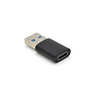 Переходник VEGGIEG TC-106 USB3.0(M) => Type-C(F), Black, Пакет p