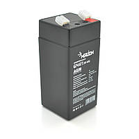 Аккумуляторная батарея MERLION AGM GP44F1 4 V 4 Ah ( 47 x 47 x 100 (105 ) )0.455kg Q30 h