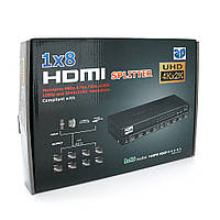 Активный HDMI сплитер 1=>8 портов, 4K, 1080Р, 1,4 версия, Box Q20 m